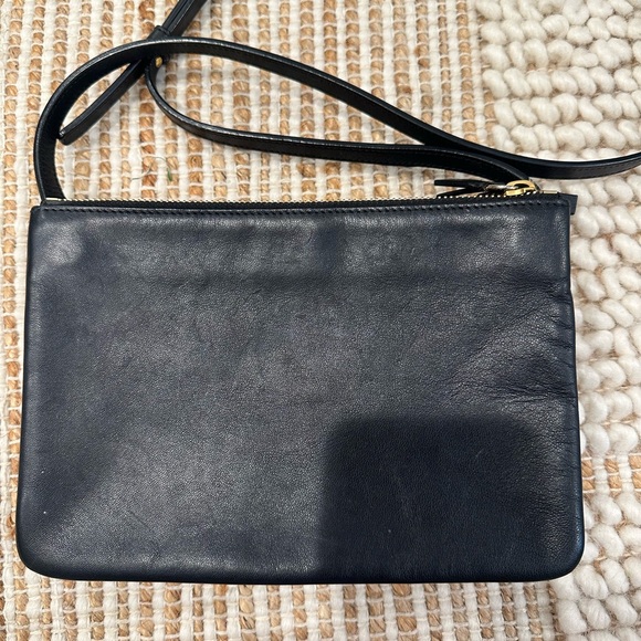 Authentic CELINE Lambskin Small Trio Crossbody Bag in Black - Picture 8 of 13